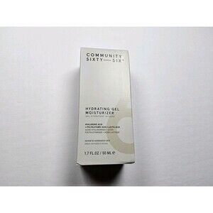 Community Sixty Six Hydrating Gel Moisturizer Hyaluronic 1.7 oz/50ml